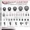 Service Caster 5'' SS Thermoplastic Rubber Swivel 1-7/8'' Expanding Stem Caster Total Lock Brake SCC-SSEXTTL20S514-TPRB-178 - alternate 4